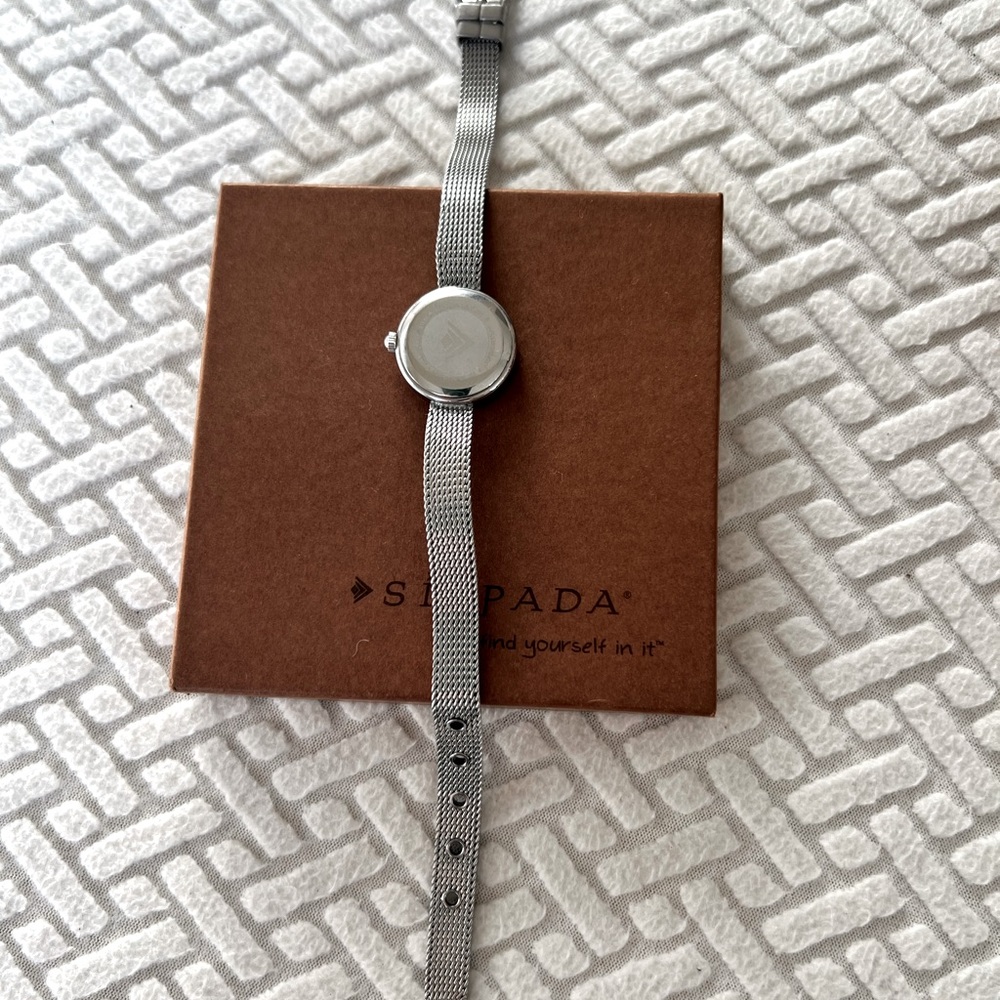 Silpada Always Elegant Mesh Band Watch T3138 -New Battery View 4